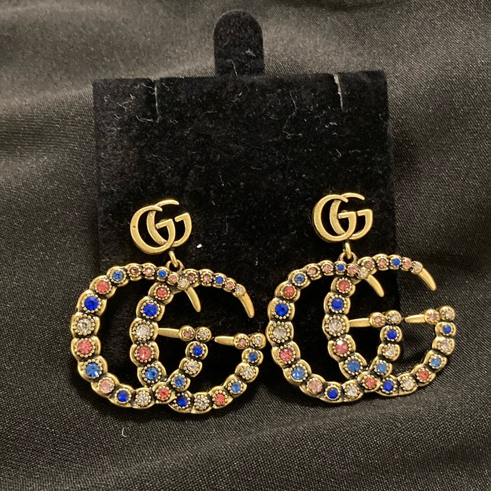 Beautiful multi colored g earrings